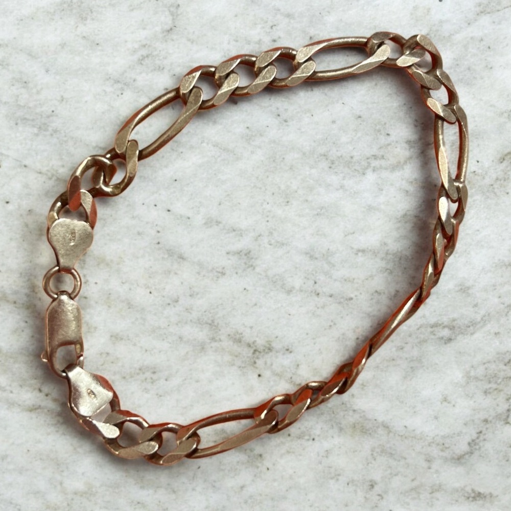Authentic 925 Sterling Silver Figaro Bracelet